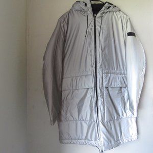 Michael KORS X TECH Reflective Anorak XXL Silver NWT Winter Puff Jacket